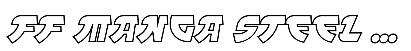 FF Manga Steel Outline Regular Italic
